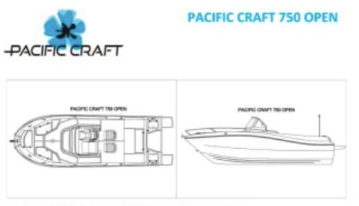 Motorboat PACIFIC CRAFT 750 OPEN Plan du bateau