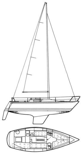 Sailboat Albin Cumulus 28 Cumulus 28 Boat design plan