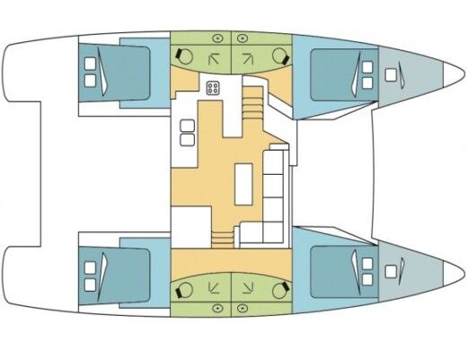 Catamaran  Elba 45 Boat design plan