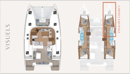 Catamaran Lagoon Lagoon 46 boat plan