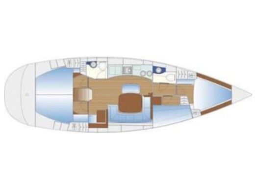 Sailboat Bavaria 44 Boat design plan