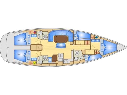 Sailboat BAVARIA 50 CRUISER boat plan