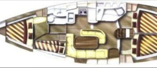 Sailboat Dufour 13 metros boat plan