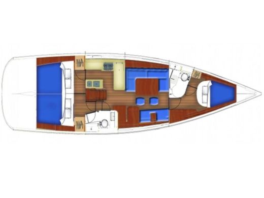 Sailboat BENETEAU OCEANIS 46 Plan du bateau