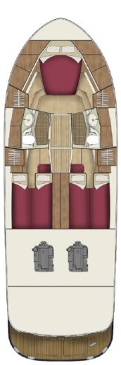 Motorboat ADRIANA 44 BT (22) Boot Grundriss