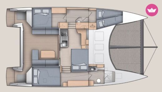 Catamaran C-Catamarans C-Cat 37 Plan du bateau