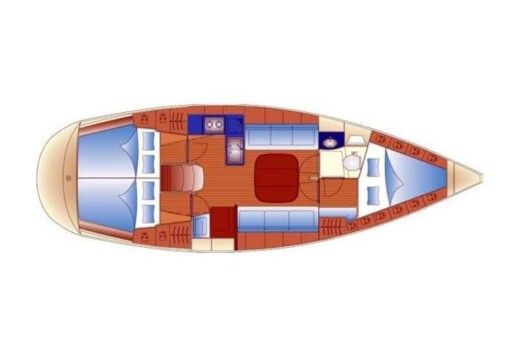 Sailboat Bavaria bavaria 36 boat plan