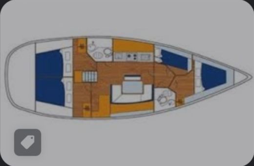 Sailboat Beneteau Cyclades 43.4 boat plan