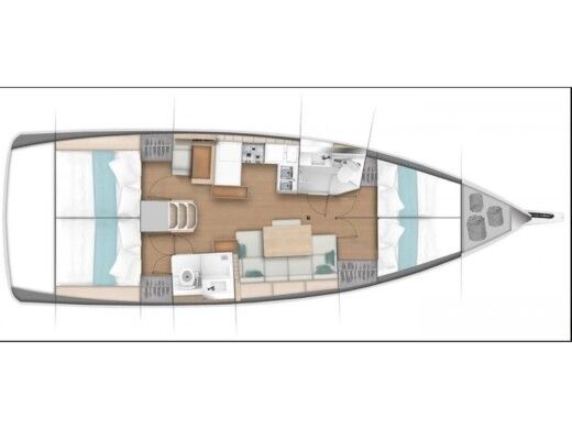 Sailboat  Sun Odyssey 440[G] Boot Grundriss