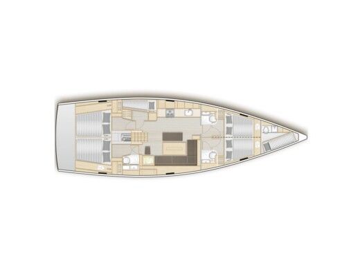 Sailboat  Hanse 508 boat plan