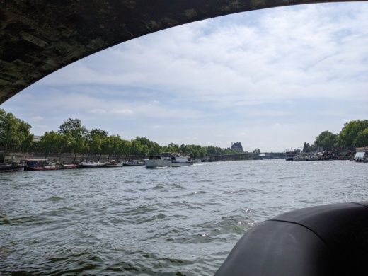 Paris Motorboat Smart craft Pontoon alt tag text