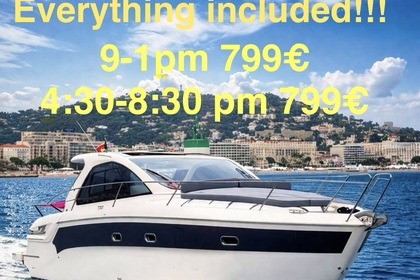 Hyra båt Motorbåt Super offer!!! Everything included skipper fuel Bavaria boat 13 meters from 2017! Cannes