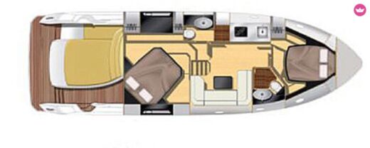 Motorboat **Tout Inclus - Skipper - 1H Carburant ** SESSA Planta da embarcação