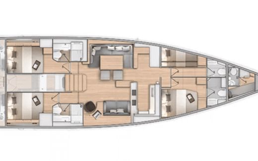 Sailboat Beneteau Oceanis 60 Boat design plan