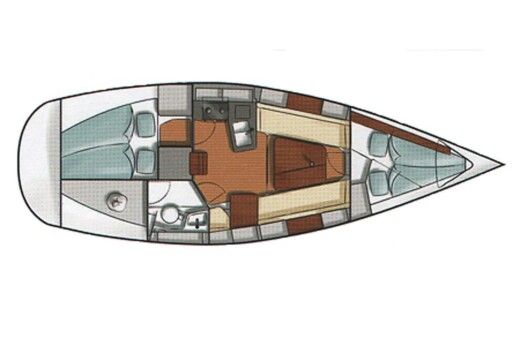 Sailboat Hanse Hanse 315 boat plan