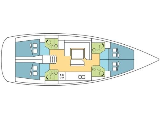 Sailboat  Sun Odyssey 479 boat plan
