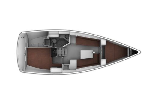 Sailboat Bavaria 34 Cruiser boat plan