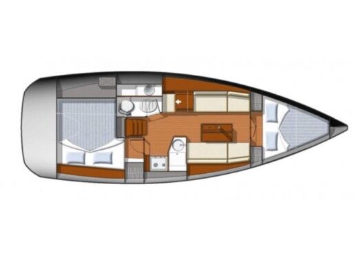 Sailboat JEANNEAU SUN ODYSSEY 33I boat plan