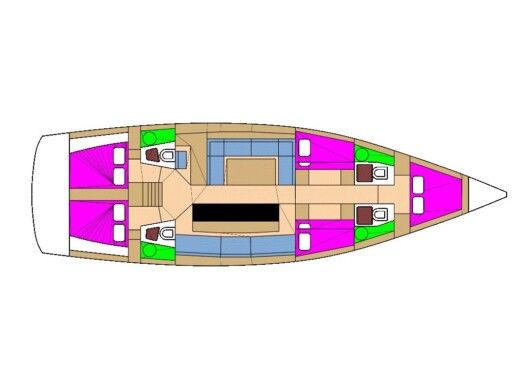 Sailboat  D&D Kufner 54.2 Plano del barco