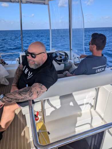 Sliema Motorboat PowerCatamaran 640hp alt tag text