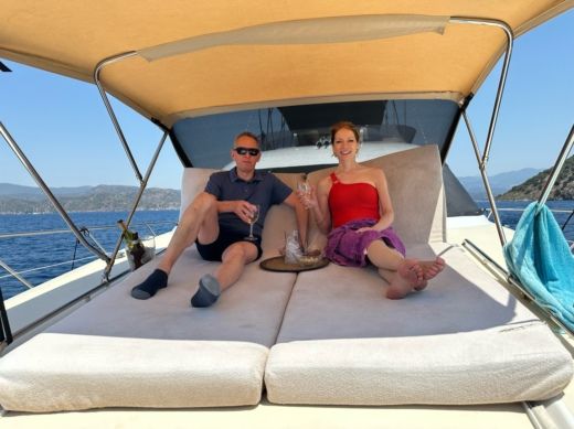 Göcek Motor Yacht Sunseeker Manhattan 63 alt tag text