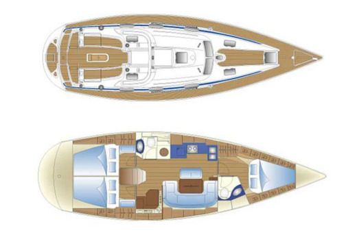 Sailboat Bavaria 42 Cruiser Boat design plan