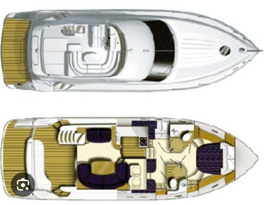 Motorboat Princess 45 Boat design plan