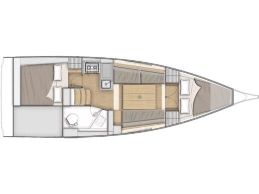 Sailboat  Oceanis 30.1 Plano del barco
