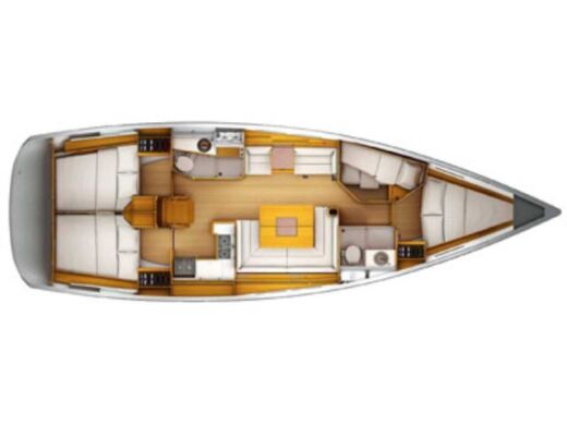 Sailboat  Sun Odyssey 439 - Plattegrond van de boot