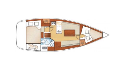 Sailboat BENETEAU OCEANIS 31 boat plan