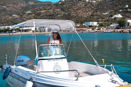 Rental Motorboat Olympic 490 CC Sifnos