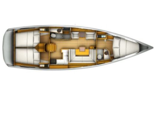 Sailboat Jeanneau Sun Odyssey 419 Boat layout