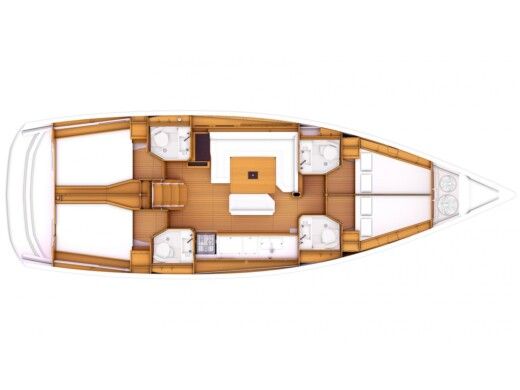 Sailboat JEANNEAU 479 Plan du bateau