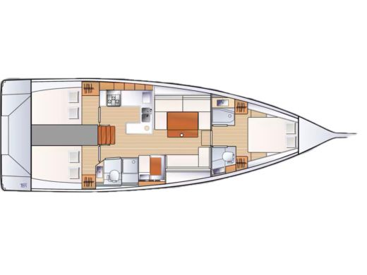 Sailboat  RM 1380 L Plan du bateau