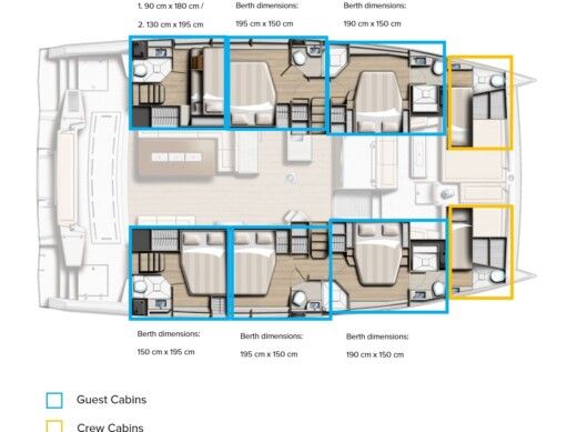Catamaran BALI - CATANA Bali 5.4 Plano del barco