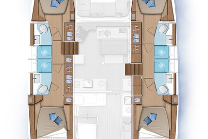 Miete Katamaran Lagoon-Bénéteau Lagoon 46 - 4 + 2 cab. Tunas do Paraná