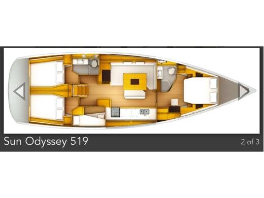 Sailboat  Sun Odyssey 519 Boat design plan