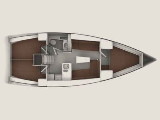Sailboat Bavaria 37 Cruiser Plan du bateau