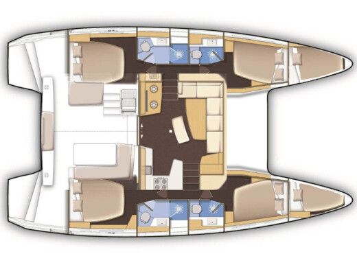 Catamaran Lagoon Lagoon 42 boat plan