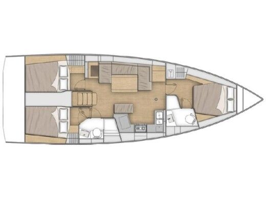 Sailboat  Oceanis 40.1 Boat design plan