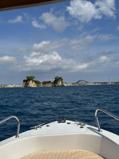 Zakynthos Motorboat Aquamar Panaria alt tag text