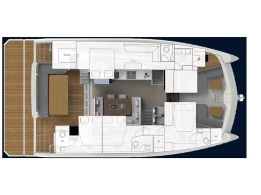 Sailboat  Aventura 50 MY Boot Grundriss