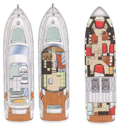 Motor Yacht Aicon Aicon 64 Plan du bateau