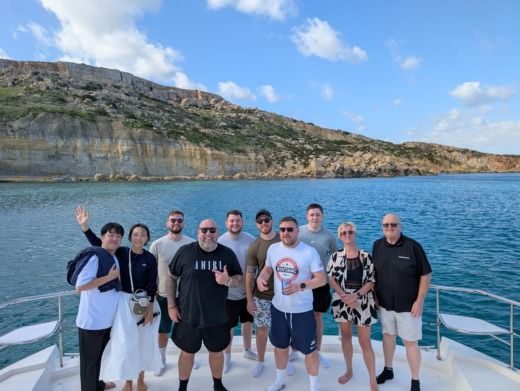 Sliema Motorboat PowerCatamaran 640hp alt tag text