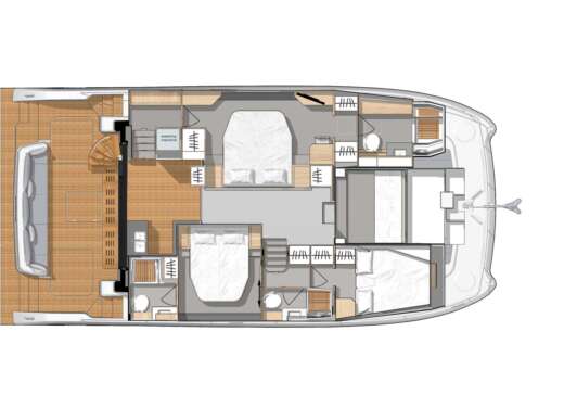 Catamaran Fountaine Pajot 44 Power Plan du bateau