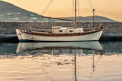 Charter Sailboat traditional wooden boat Mykonos