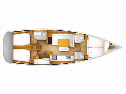 Sailboat  Sun Odyssey 519 boat plan
