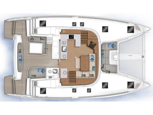 Catamaran Lagoon 46 Plano del barco