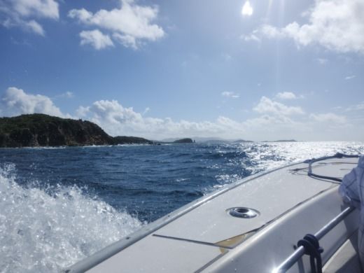 Charlotte Amalie Motorboat Cape Horn 32 centre console alt tag text
