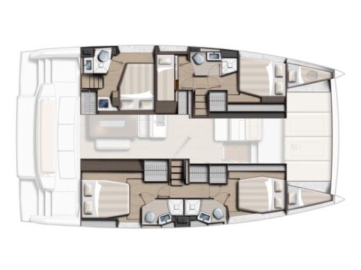 Catamaran Bali - Catana 46 boat plan